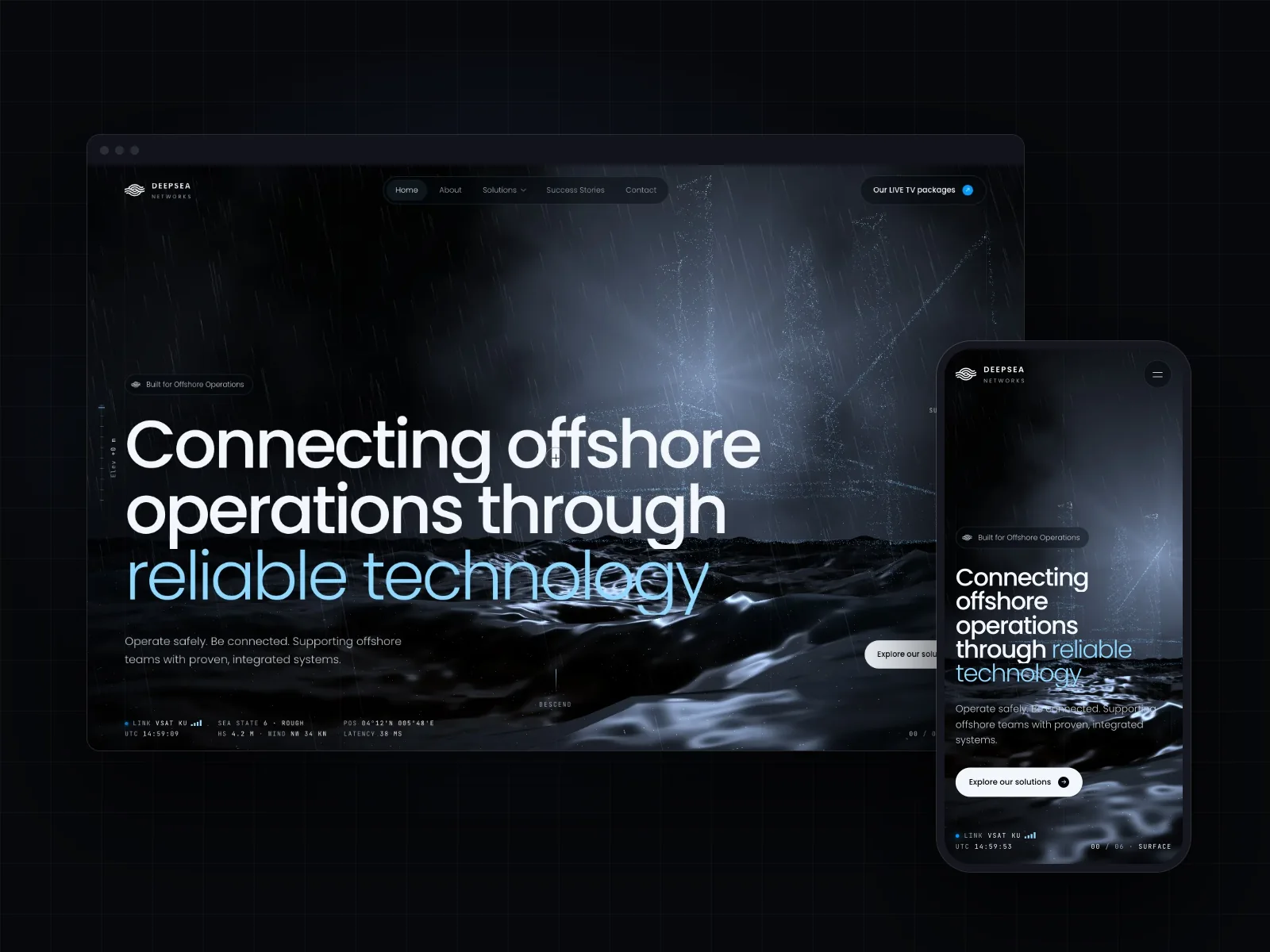 Deepsea Networks - Website & 3D Experience case study by Vizura Studio