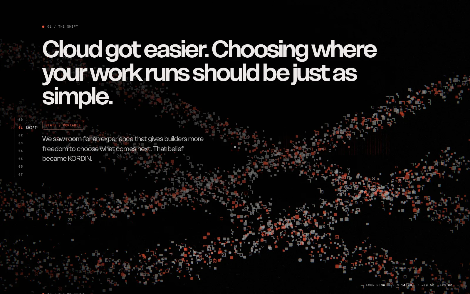 KORDIN® website - desktop screen 2