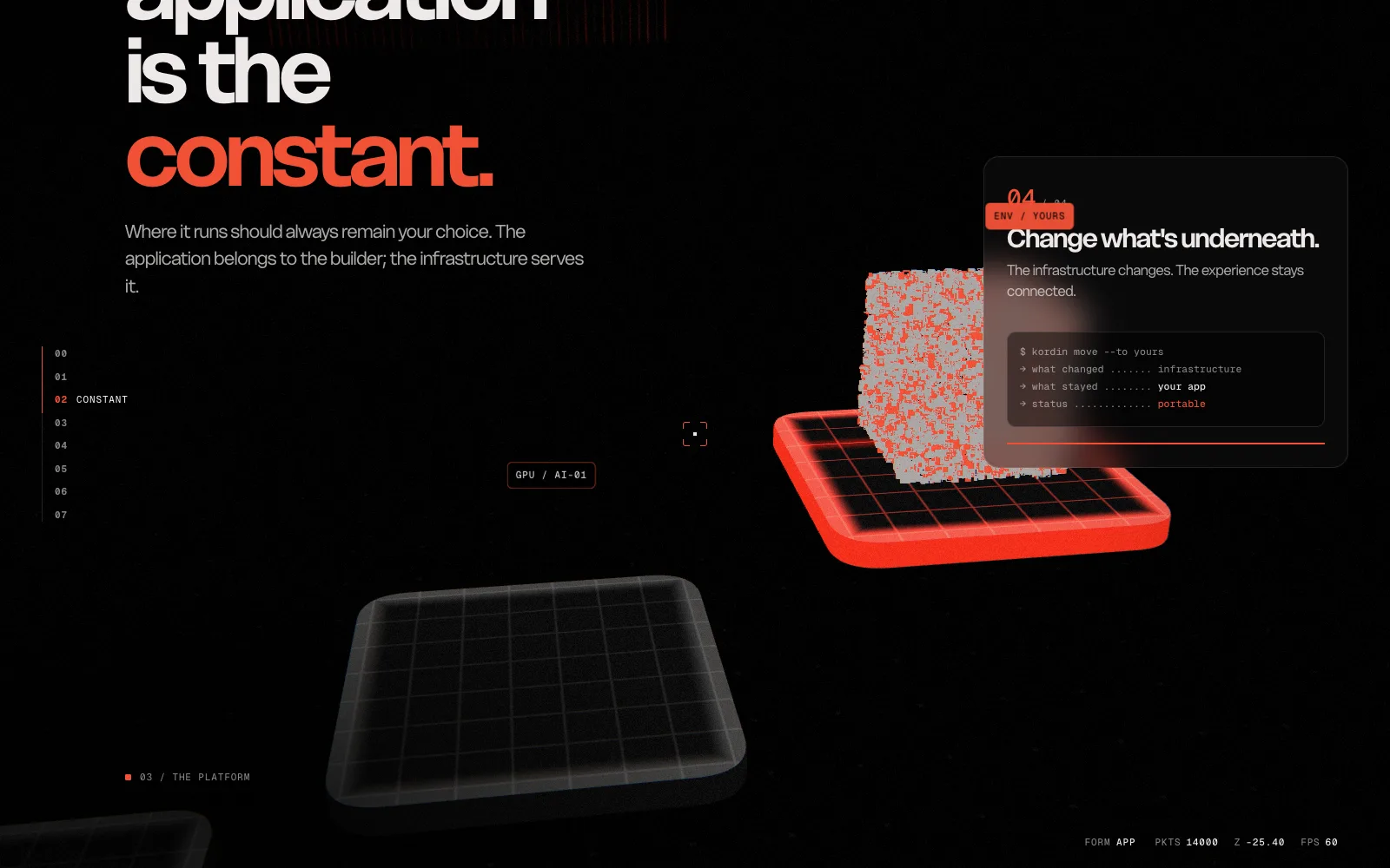 KORDIN® website - desktop screen 3