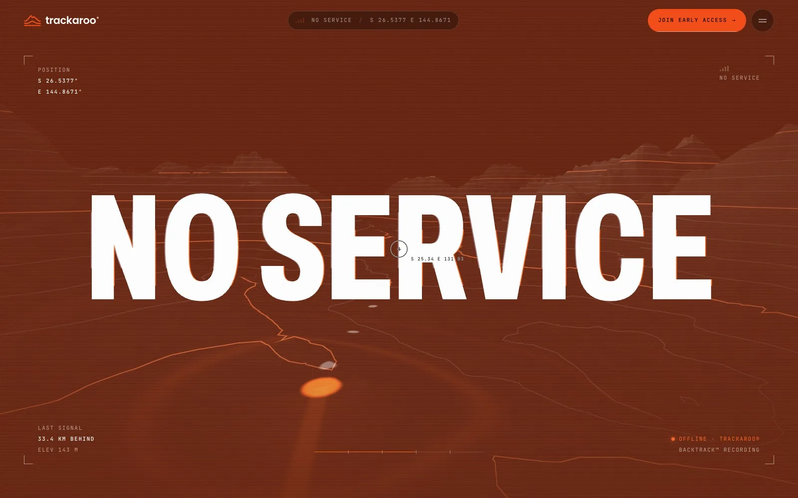 Trackaroo website - desktop screen 2