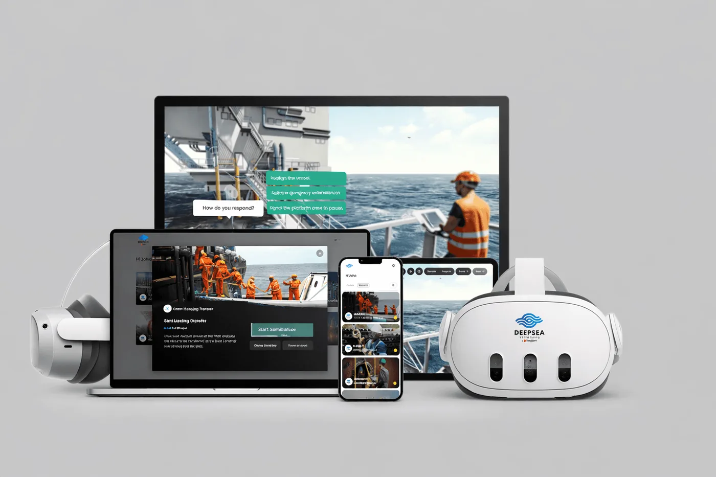 Managed XR devices: laptop, tablet, phone and VR headsets